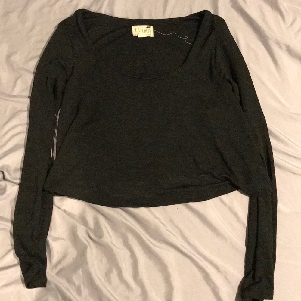 Long sleeve crop top